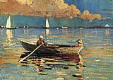 Winslow Homer Canvas Paintings - Gloucester Harbor